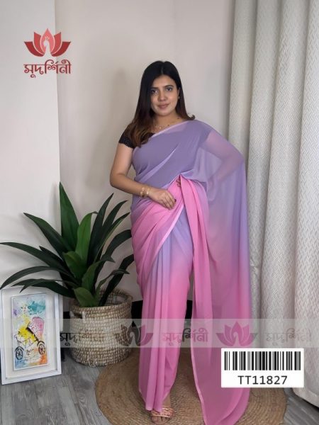 Ombre Georgette Saree | Georgette Saree