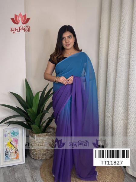 Ombre Georgette Saree | Georgette Saree