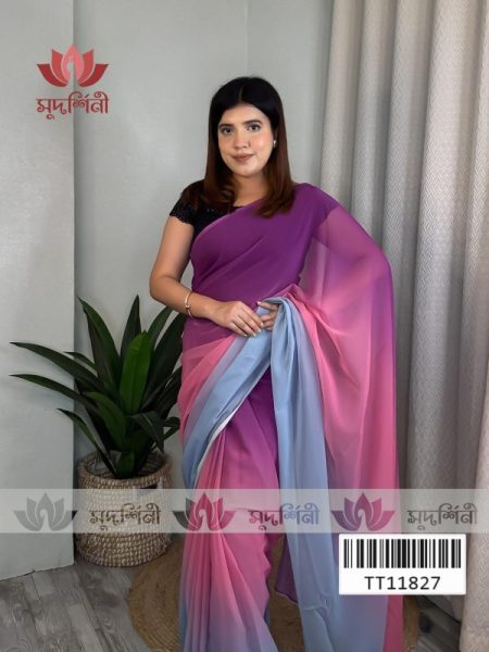 Ombre Georgette Saree | Georgette Saree