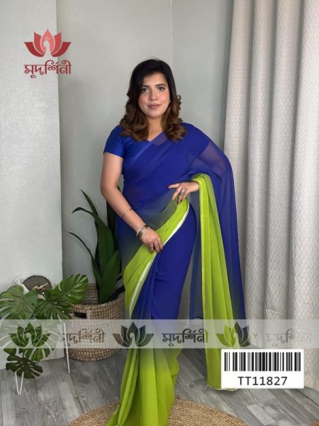 Ombre Georgette Saree | Georgette Saree