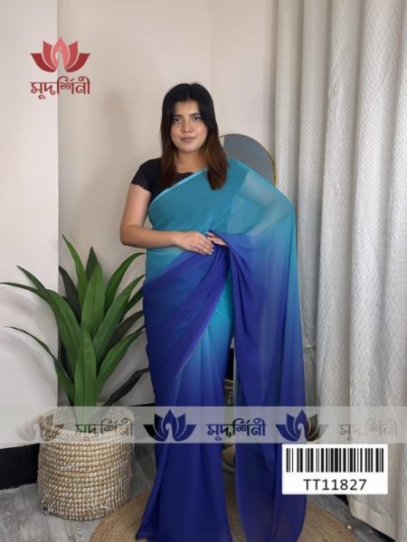 Ombre Georgette Saree | Georgette Saree