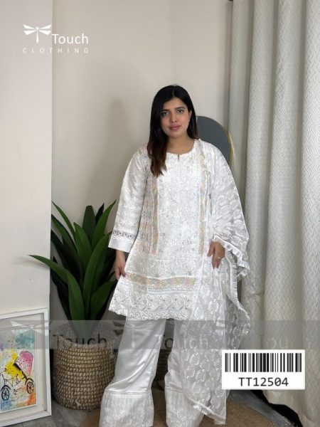 Farsi  White Three Piece