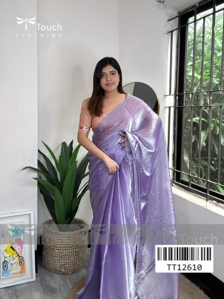 Stone organza Saree