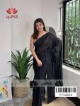 Black Embro Saree