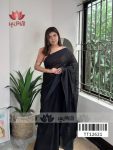 Black Embro Saree