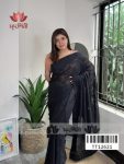 Black Embro Saree